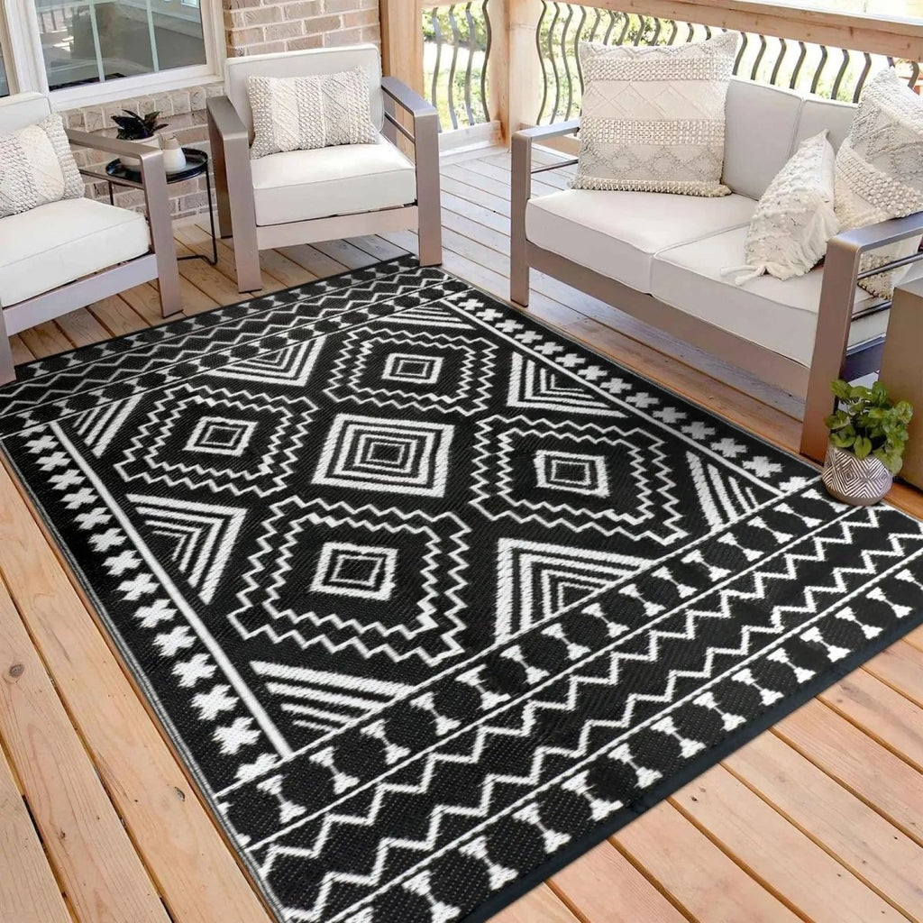 TerraNest Soft Outdoor Rug For Terraces With Non Slip Backing And Comfort