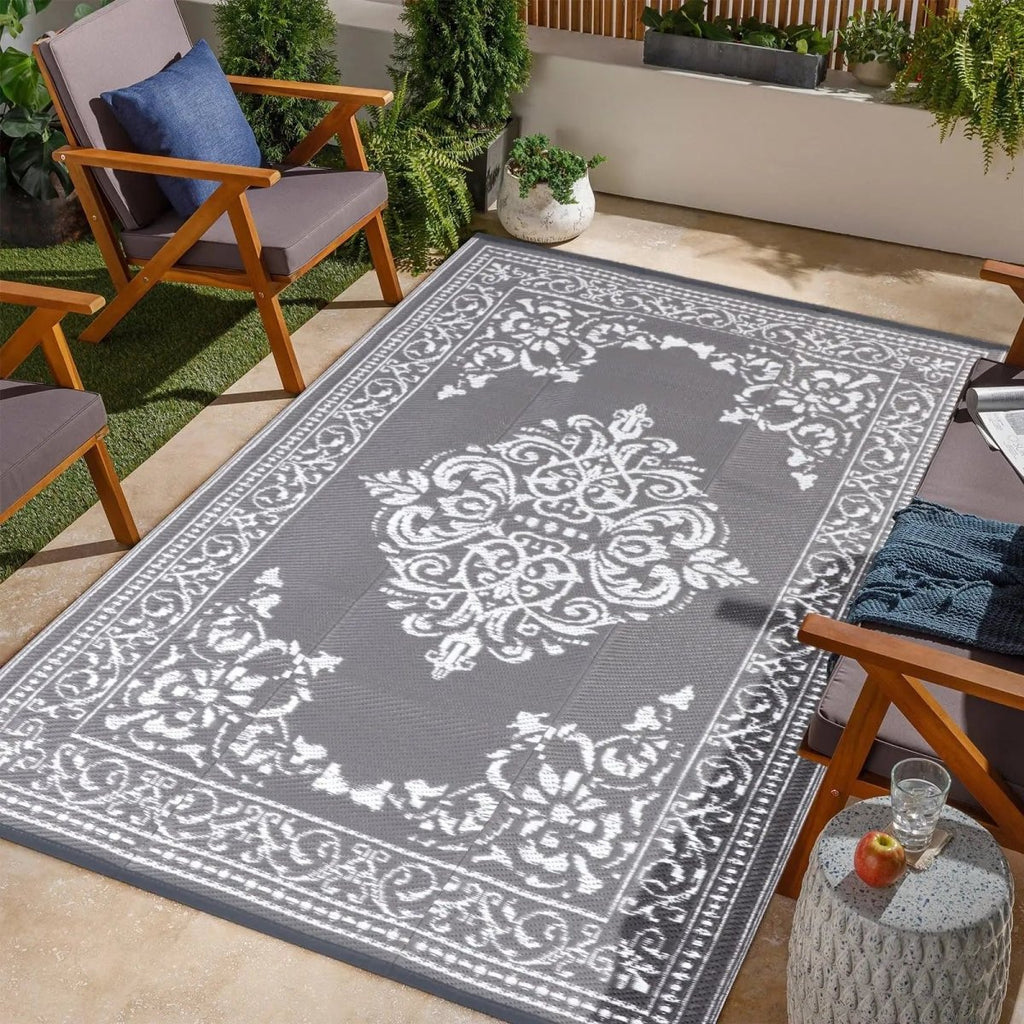 TerraNest Soft Outdoor Rug For Terraces With Non Slip Backing And Comfort