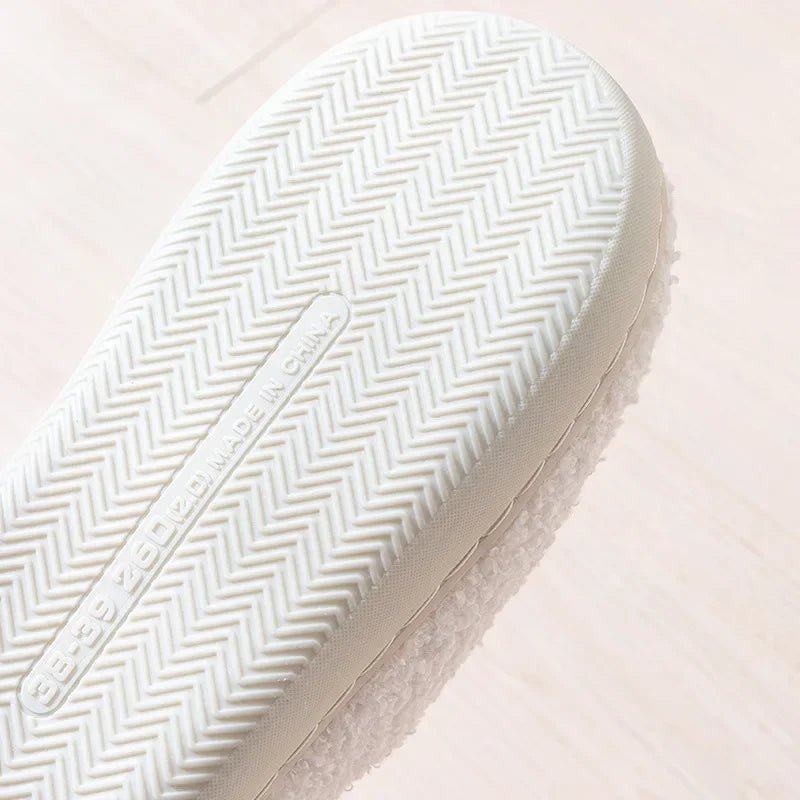 SnuggleStep Plush Cartoon Slippers For Women With Soft Anti Slip Sole