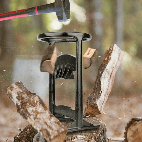 IronNest Safe Cast Iron Firewood Splitter For Easy Winter Prep