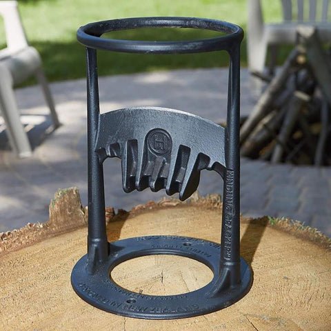 IronNest Safe Cast Iron Firewood Splitter For Easy Winter Prep
