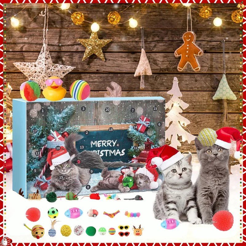 Adventní kalendář WhiskerHaven 2025 s 23 hračkami z catnip pro každodenní hraní