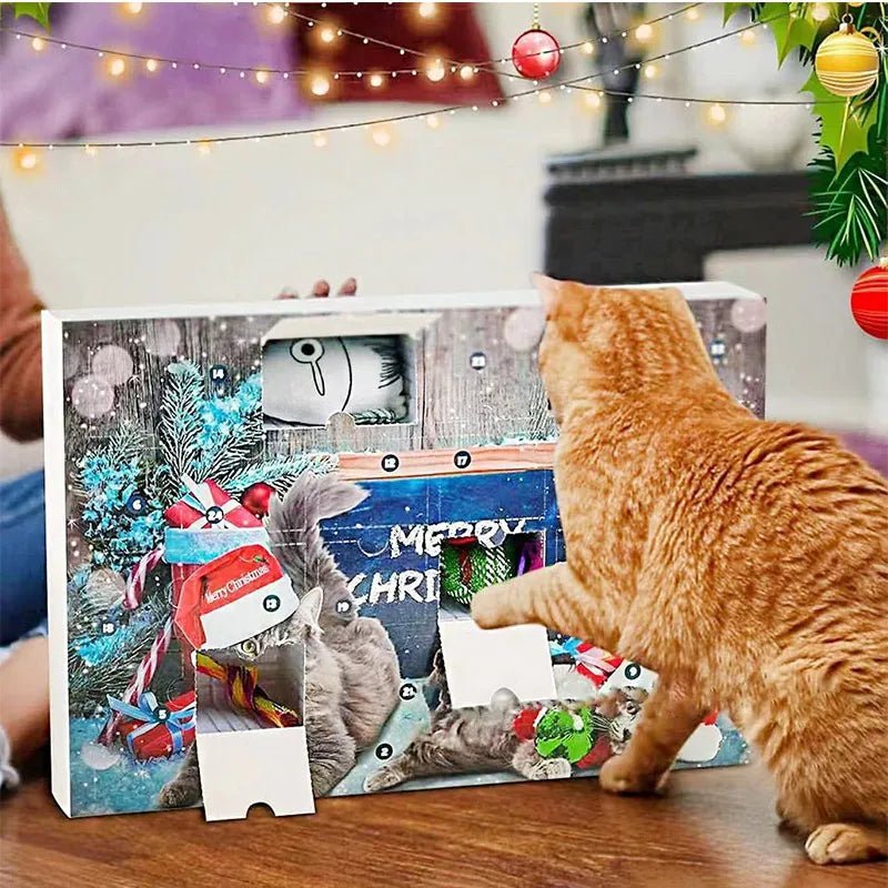 Adventní kalendář WhiskerHaven 2025 s 23 hračkami z catnip pro každodenní hraní