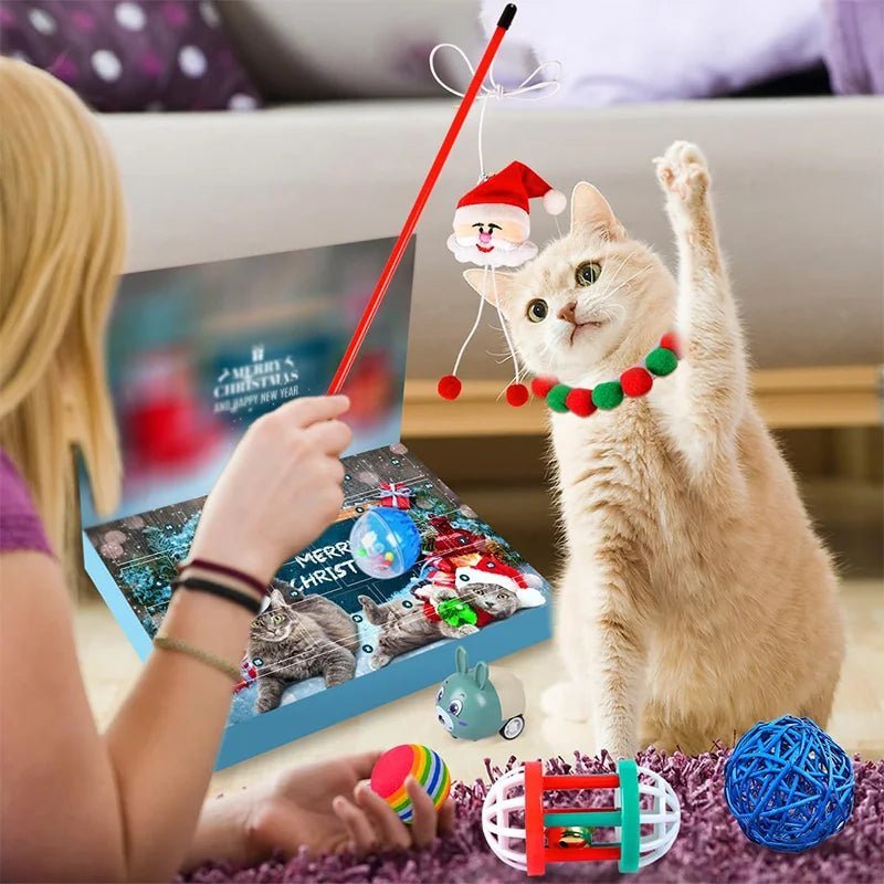 Adventní kalendář WhiskerHaven 2025 s 23 hračkami z catnip pro každodenní hraní
