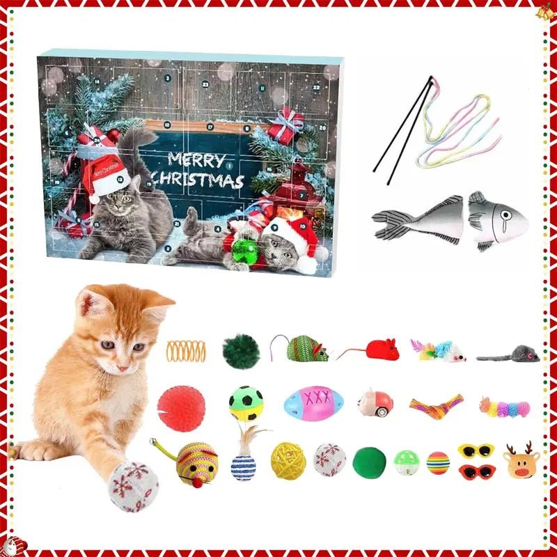 Adventní kalendář WhiskerHaven 2025 s 23 hračkami z catnip pro každodenní hraní