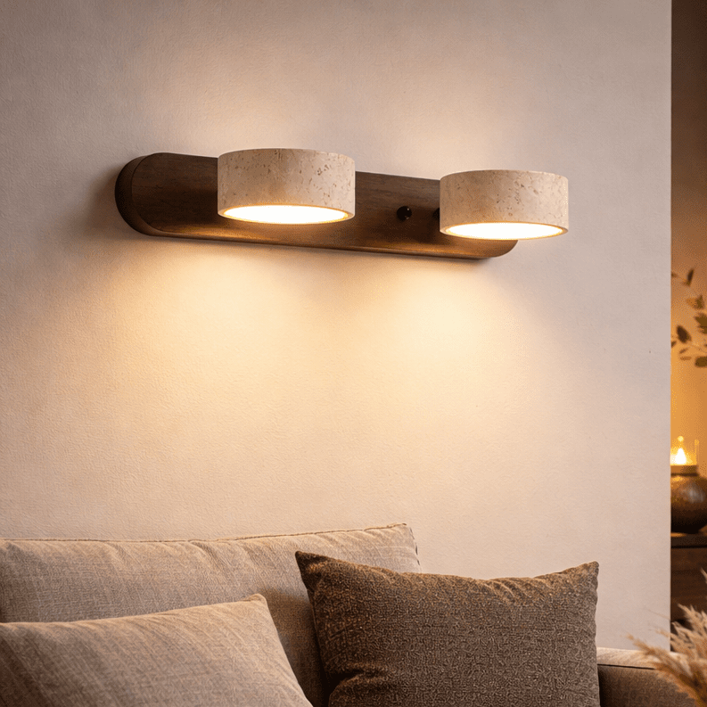 Aurelia Travertine LED Wall Light For Architectural Luxury