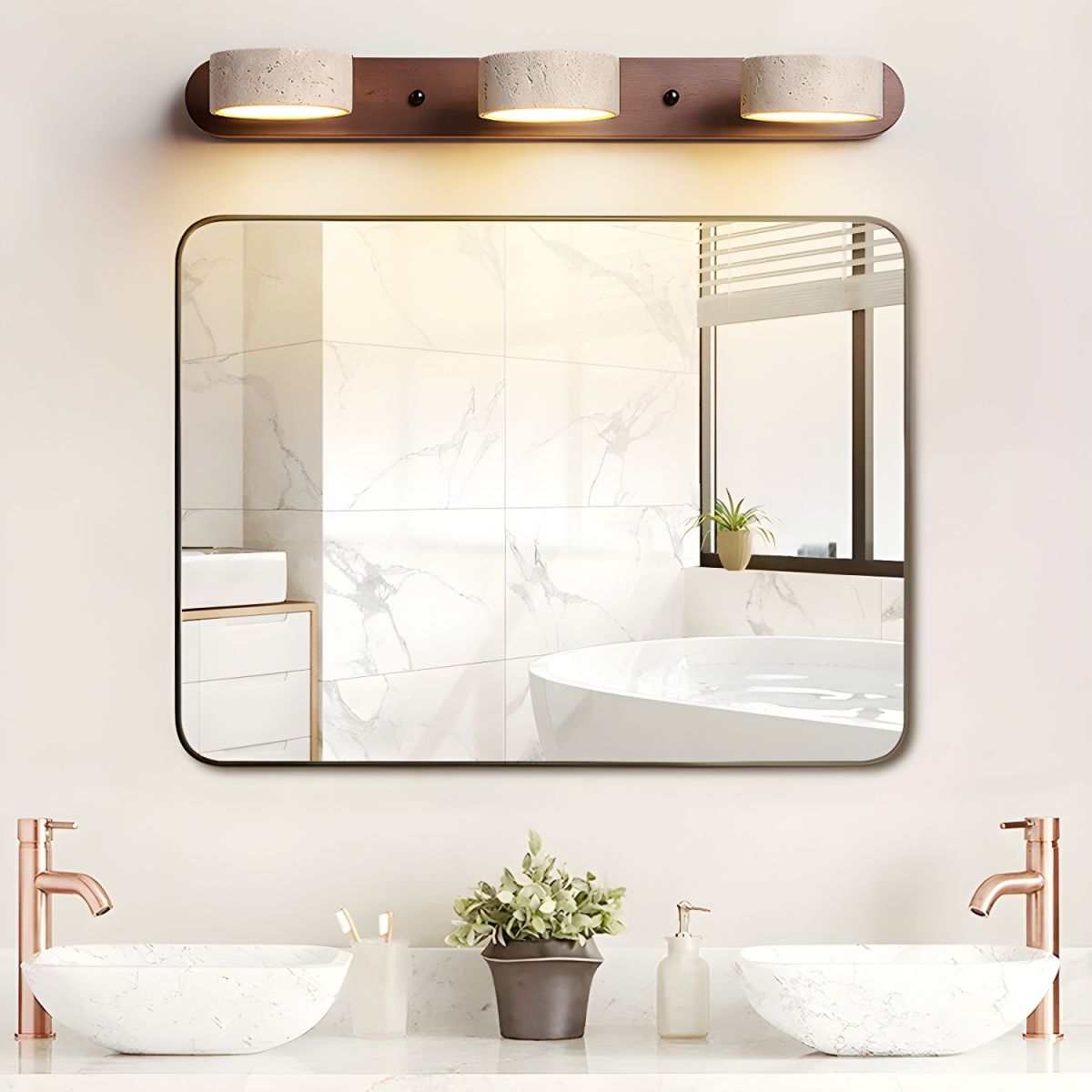 Aurelia Travertine LED Wall Light For Architectural Luxury