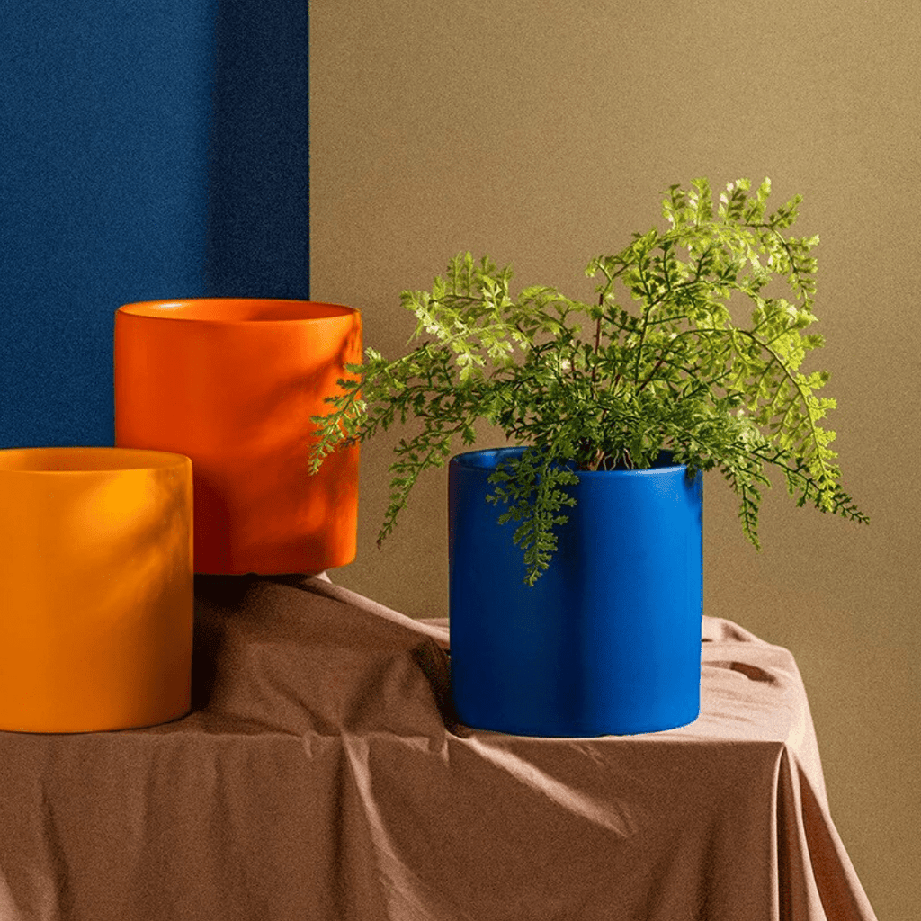 Havenia eleganter Keramik-Blumentopf mit Untersetzer für Wohnkultur