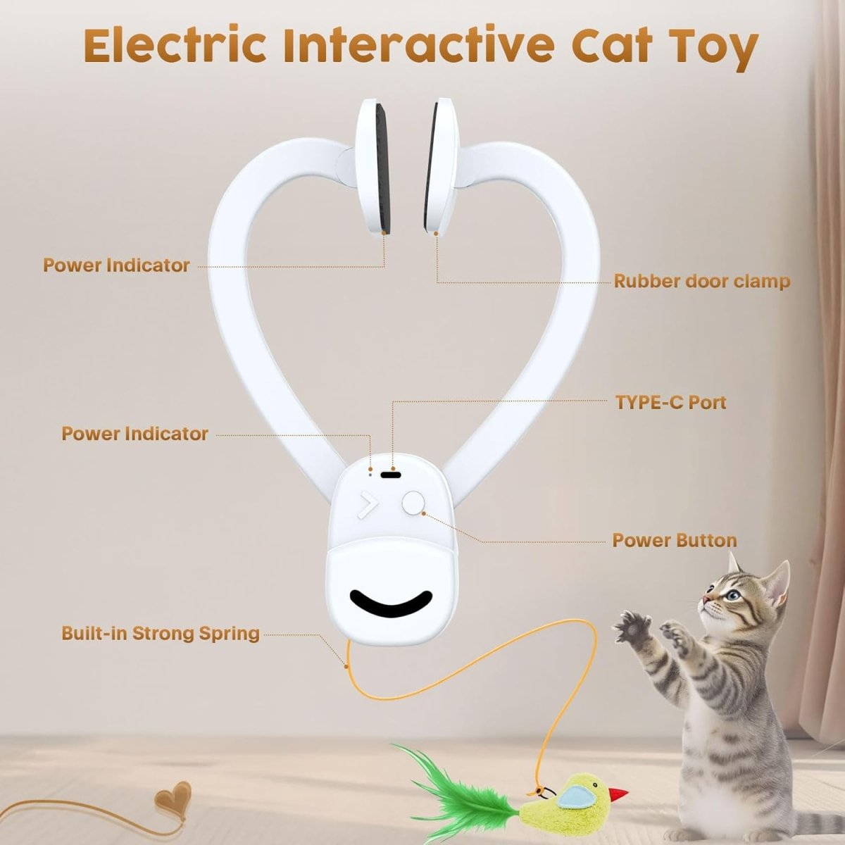 AeroFeather Flying Bird Toy That Delights Curious Cats