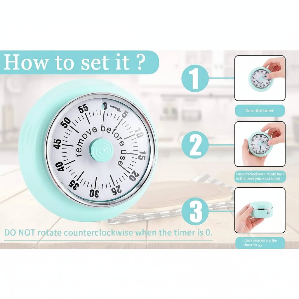 Aurora Magnetic Timer With Extra Loud Alarm And Clear Display