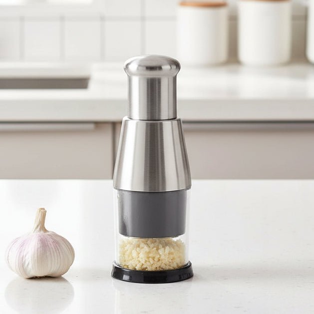 NovaMince Compact Garlic Chopper With Durable Metal Blades