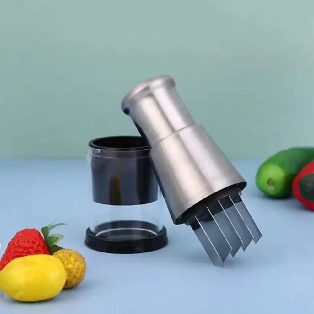 NovaMince Compact Garlic Chopper With Durable Metal Blades