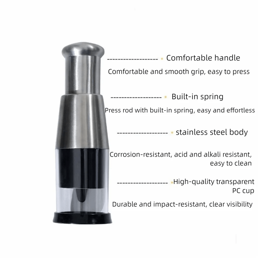 NovaMince Compact Garlic Chopper With Durable Metal Blades