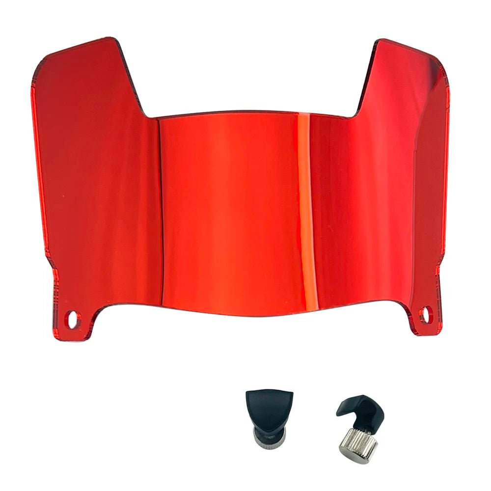 Visiere miniatura MiniVisor con finitura a specchio per caschi da football
