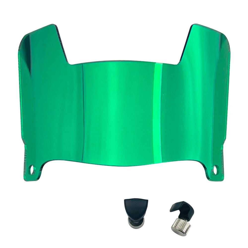 Visiere miniatura MiniVisor con finitura a specchio per caschi da football