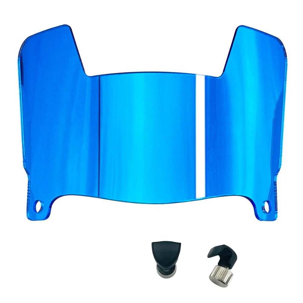 Visiere miniatura MiniVisor con finitura a specchio per caschi da football