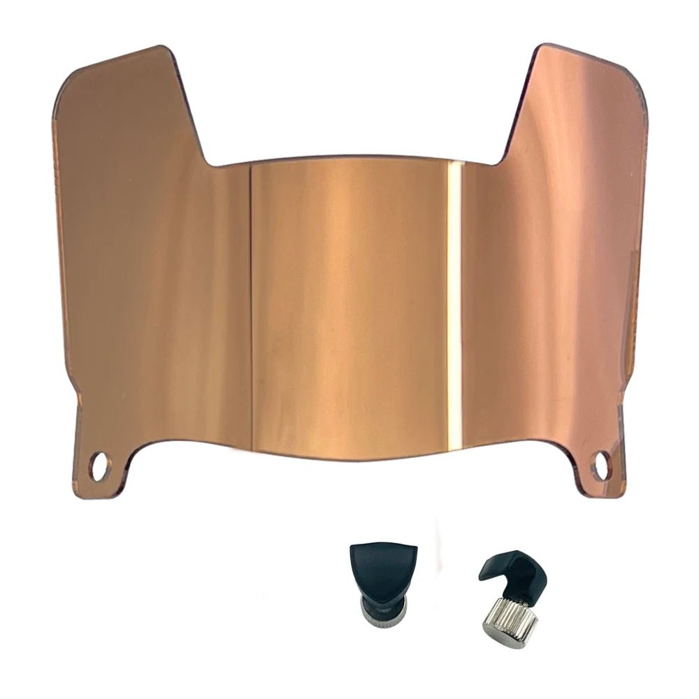 Visiere miniatura MiniVisor con finitura a specchio per caschi da football
