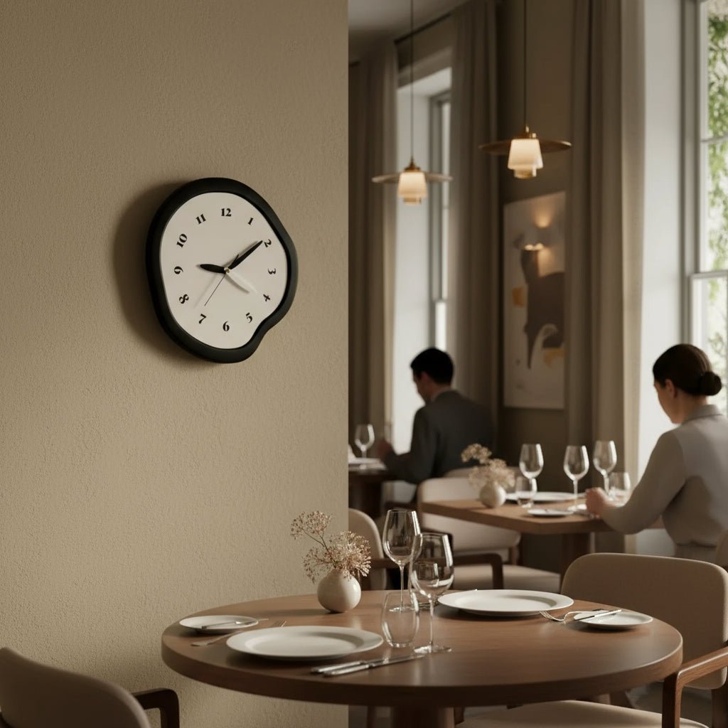 Orologio da Parete Astratto Contemporaneo Luminora con Finitura in Acrilico Elegante