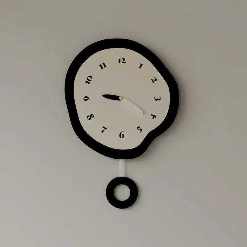Orologio da Parete Astratto Contemporaneo Luminora con Finitura in Acrilico Elegante