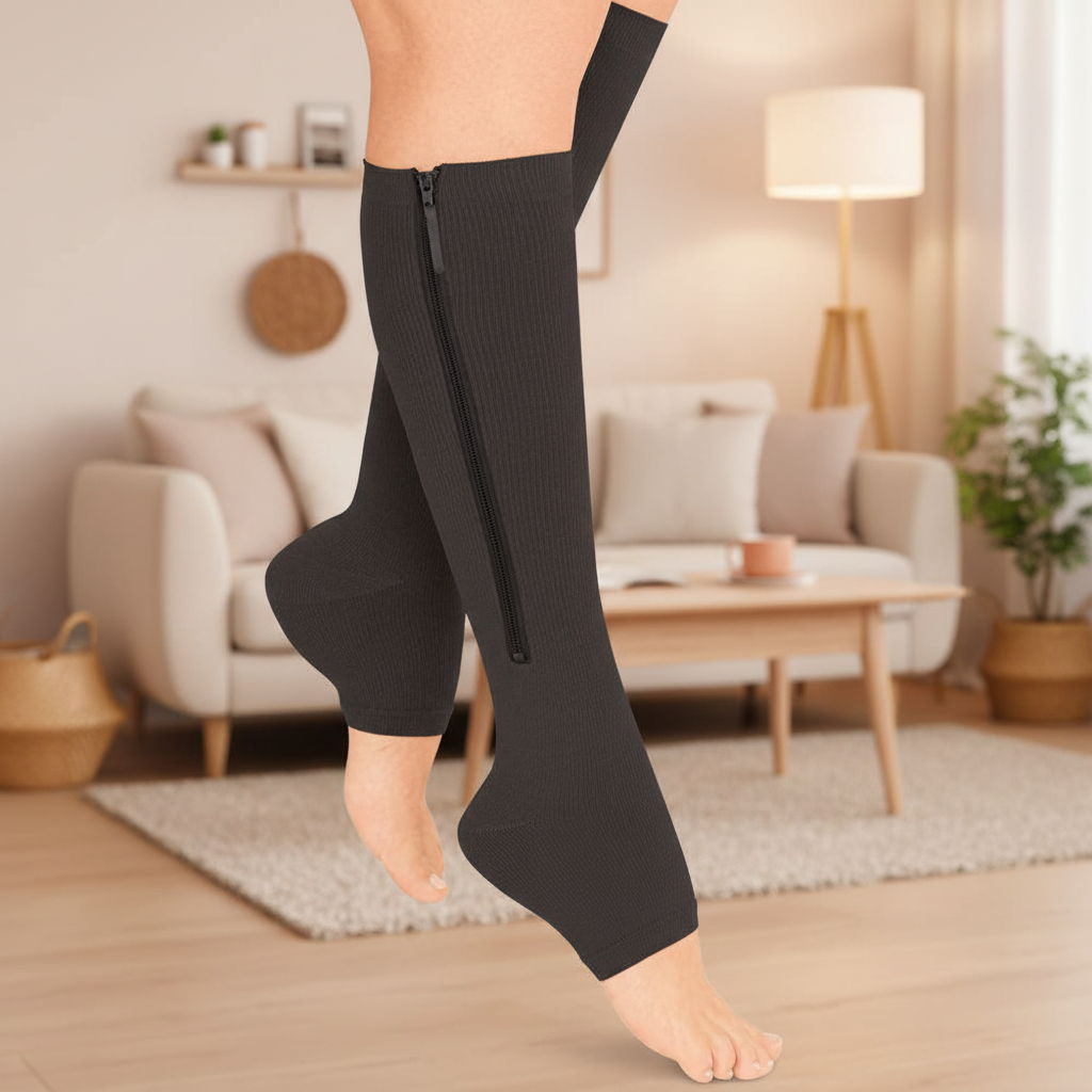 NovaCircula Zippered Compression Socks for Support and Relief