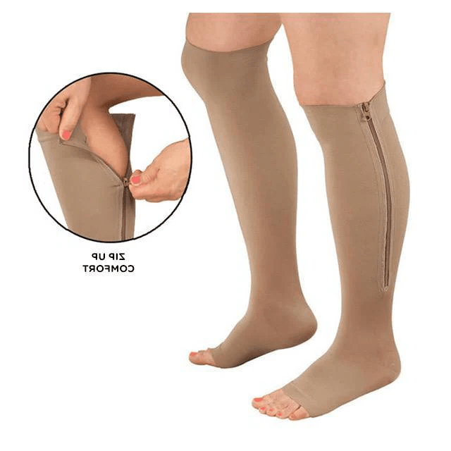 NovaCircula Zippered Compression Socks for Support and Relief