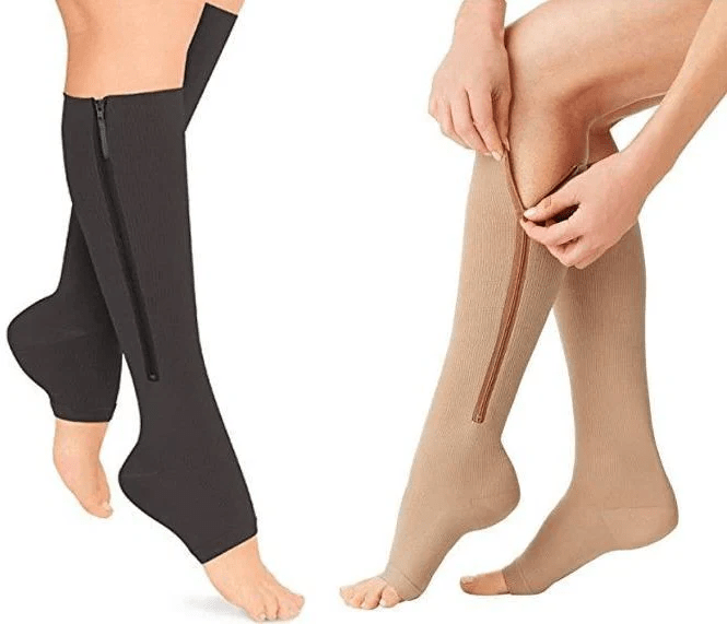 NovaCircula Zippered Compression Socks for Support and Relief