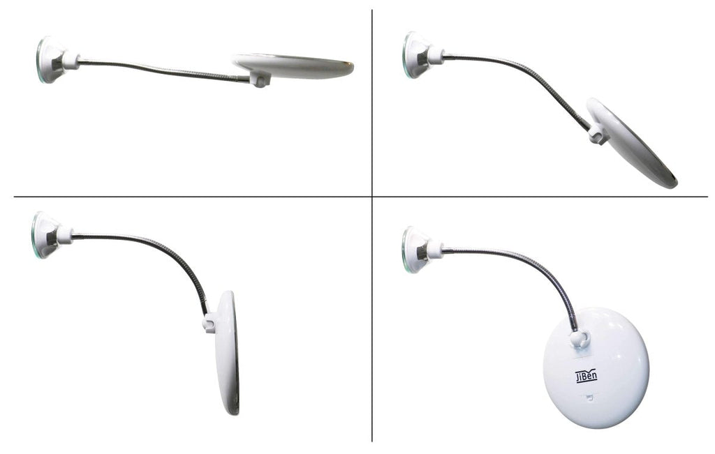 LuminaGlow LED Mirror With Ultra-Strong Light And Precise 10x Zoom