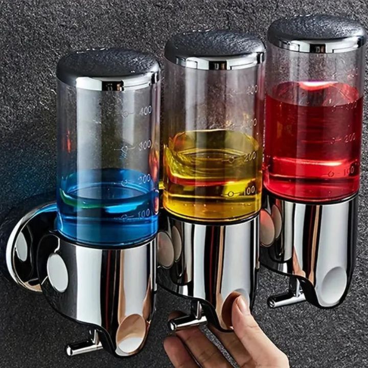 AeroClean Modern Wall-Mounted Soap Dispenser for Space-Saving Hygiene