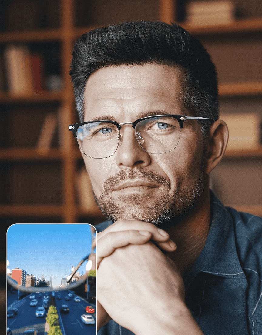 ClearView Ultra-Light Reading Glasses With Blue Light Filter