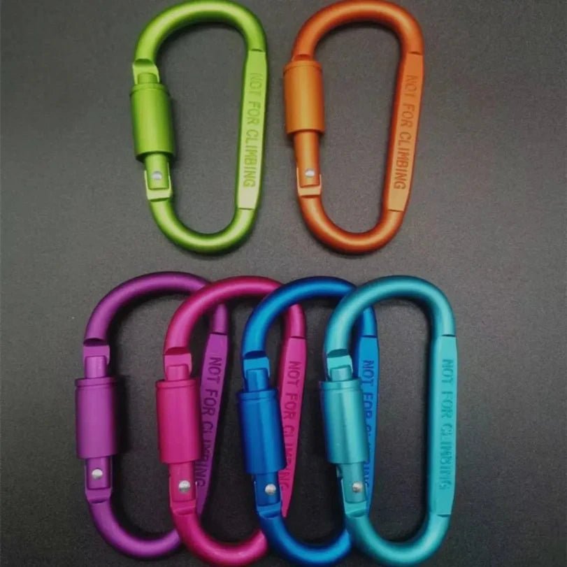 TrailLink D Shaped Carabiner In Multiple Colors For Hiking And Camping