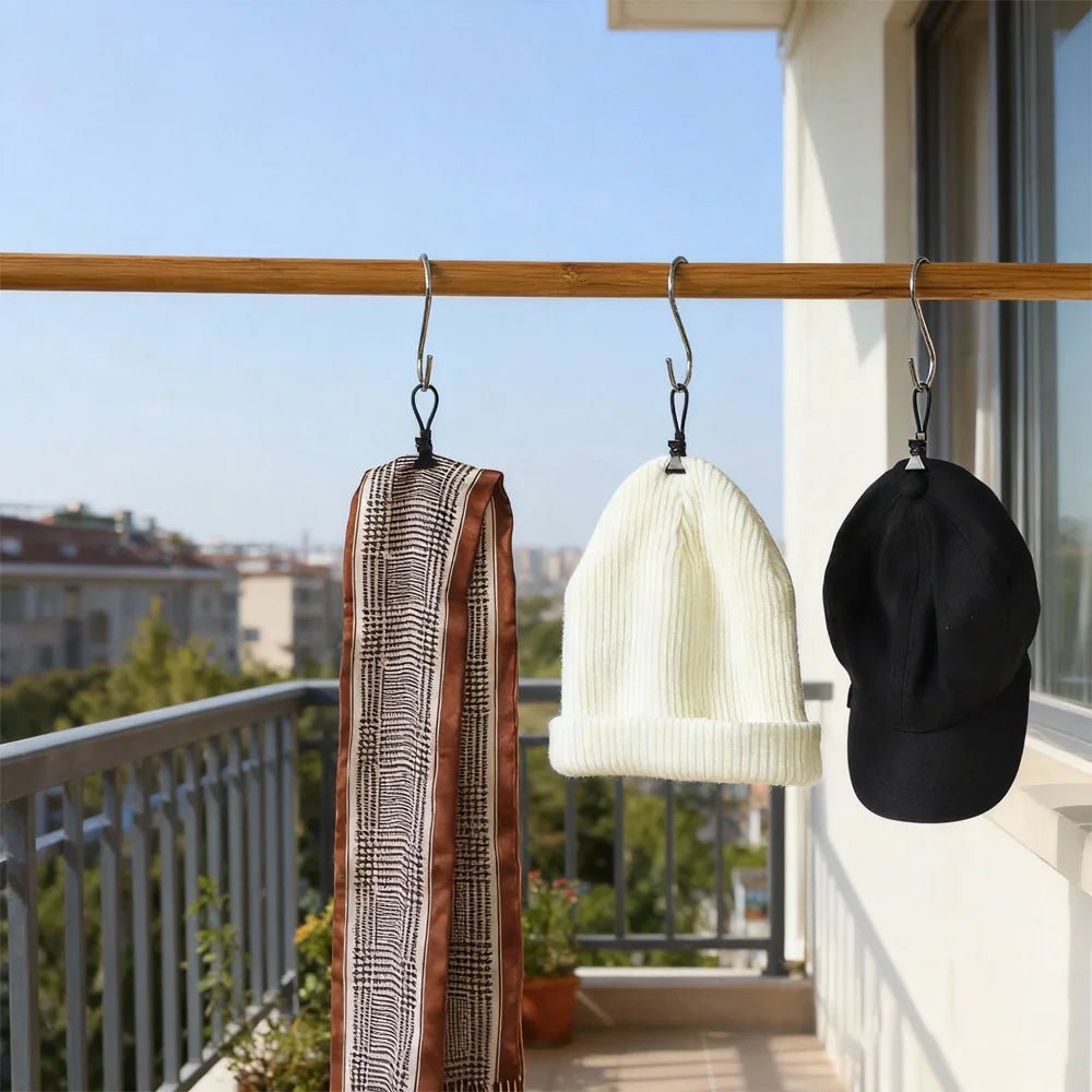 AeroGrip Multifunctional Black Towel Clamps For Windproof Drying