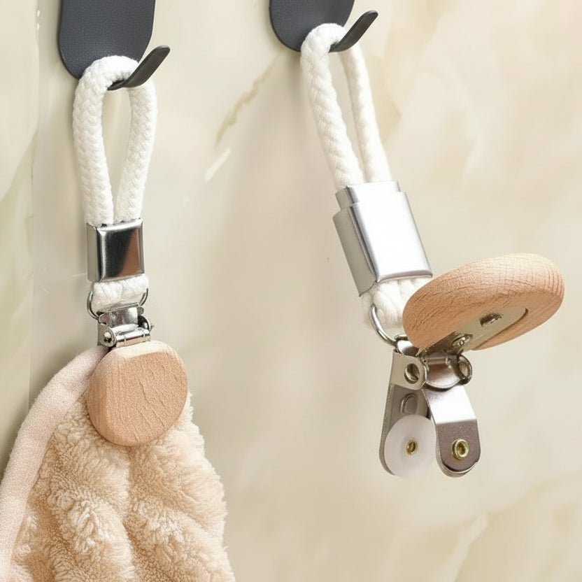 ClipNest Portable Metal Clip No Drilling for Towels and Accessories