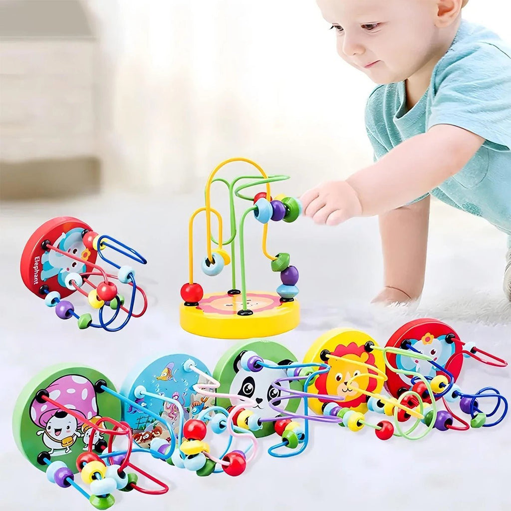 Montagne Russe con Perline Tiny Trails per Gioco Ispirato al Metodo Montessori