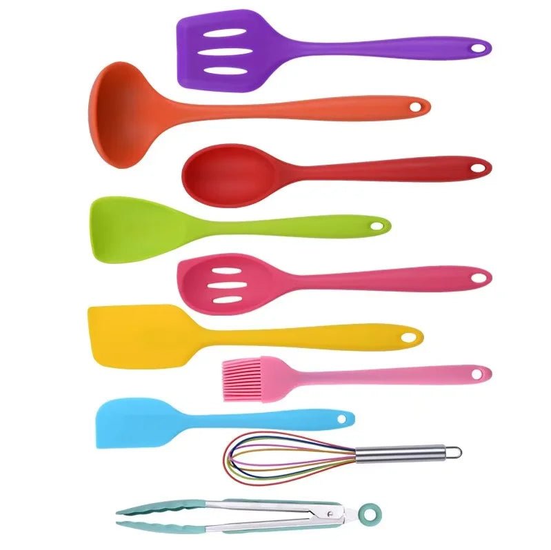 NovaCook 10-Piece Silicone Kitchen Utensil Set For Effortless Cooking