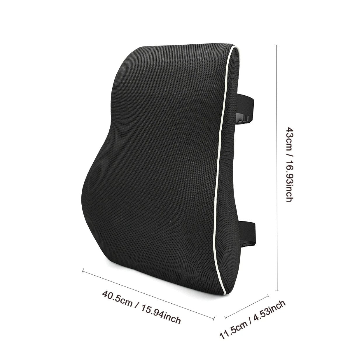 ReliefEase Ergonomic Memory Foam Lumbar Cushion For Back Relief