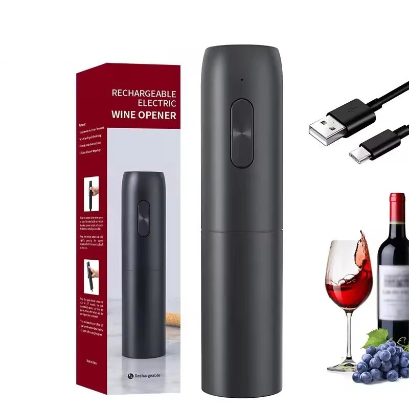 VinoNova Automatischer, wiederaufladbarer Weinöffner-Set für müheloses Öffnen