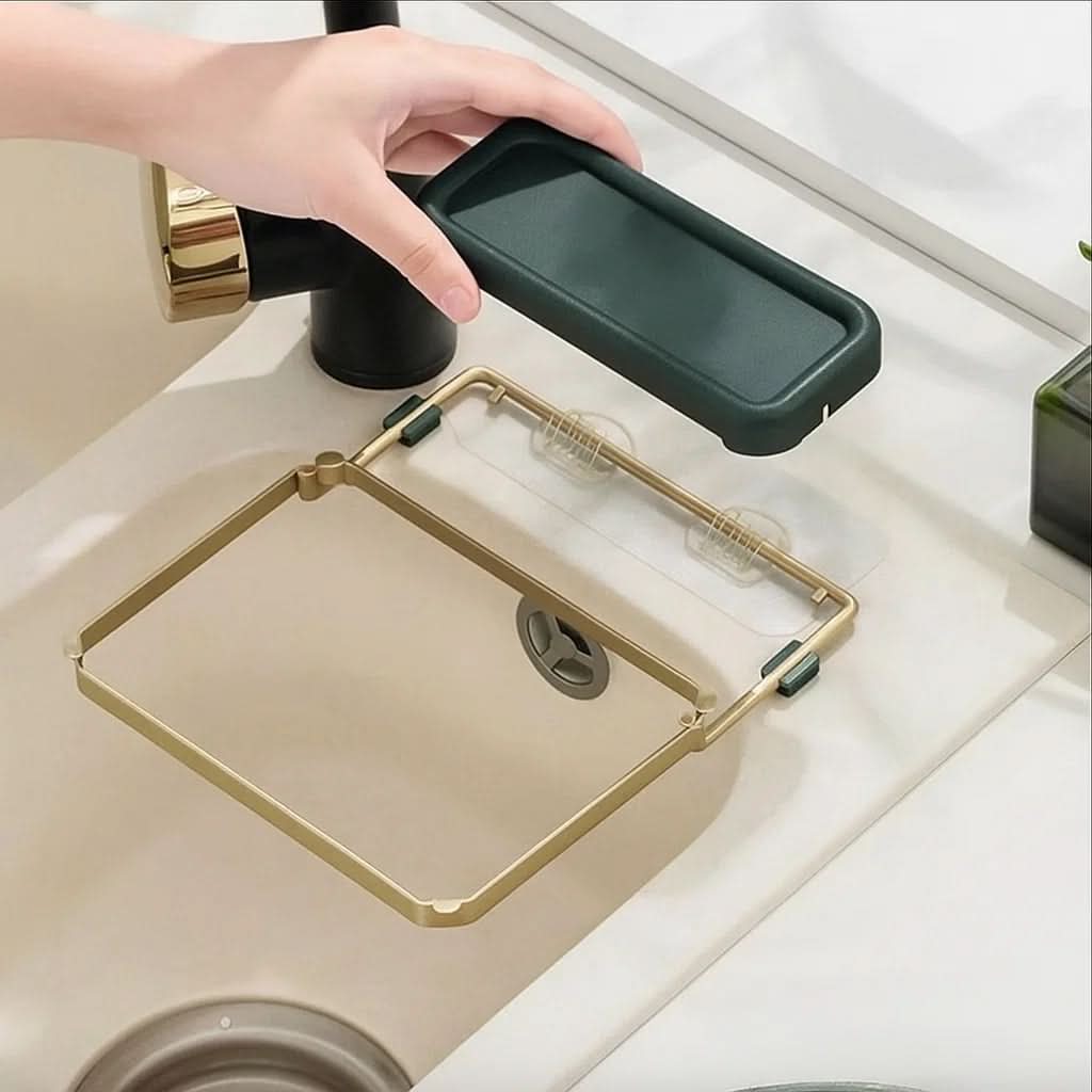 FoldAway Foldable Sink Strainer for a Tidy Kitchen