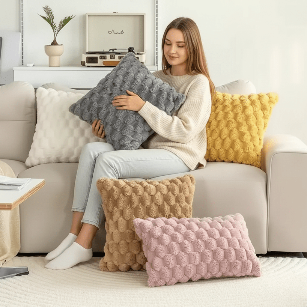 Povlak na polštář Aurea Marshmallow se stylovým 3D designem