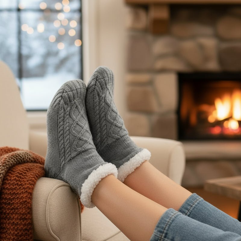 CloudHug Calzini da Casa Spessi in Velluto per Sonno e Comfort Interno