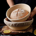 LoomCraft Handcrafted Rattan Proofing Basket Oval and Round for Bread Baking