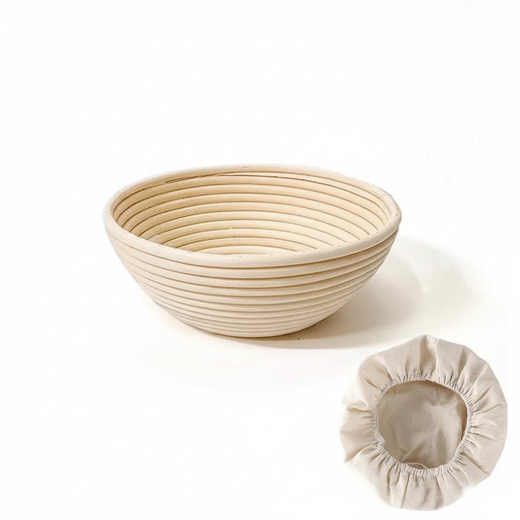 LoomCraft Handcrafted Rattan Proofing Basket Oval and Round for Bread Baking