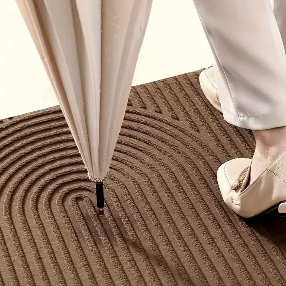 Tapete de Chão Absorvente Lavável - tapete moderno antiderrapante em microfibra, concebido para secagem rápida, absorção de sujidade e proteção elegante para o lar