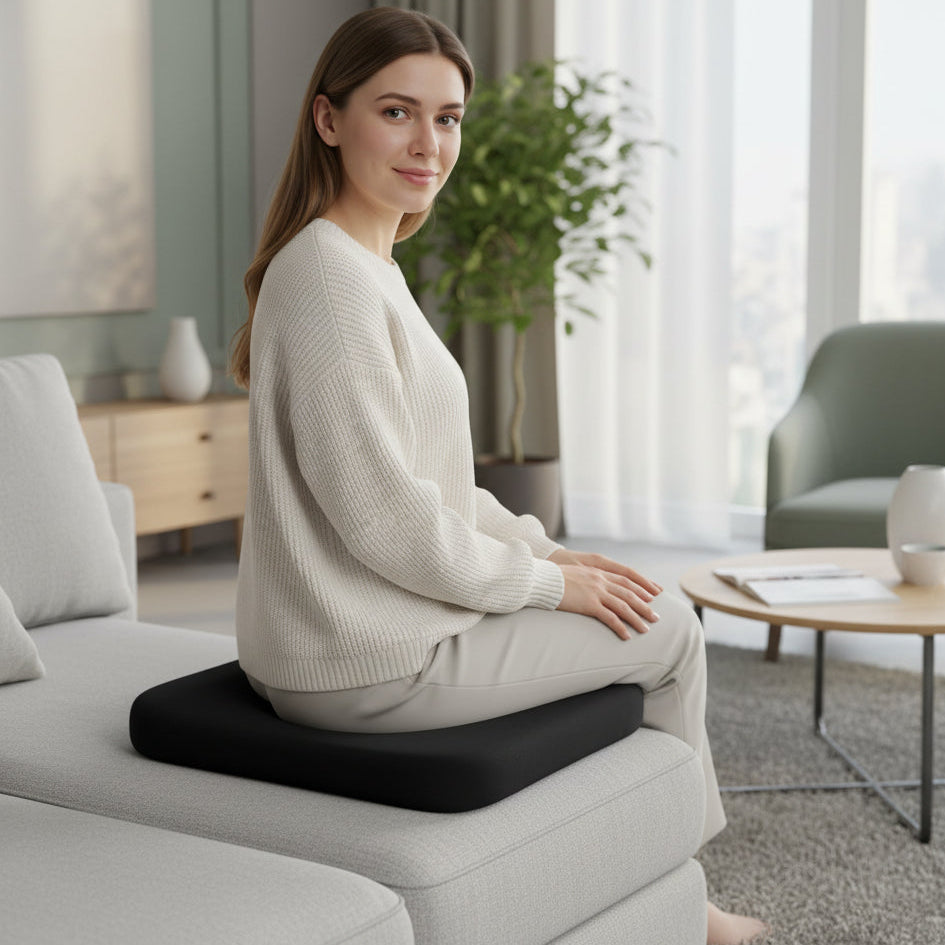 AeroCush Ergonomic Non Slip Seat Cushion For Daily Sitting Comfort
