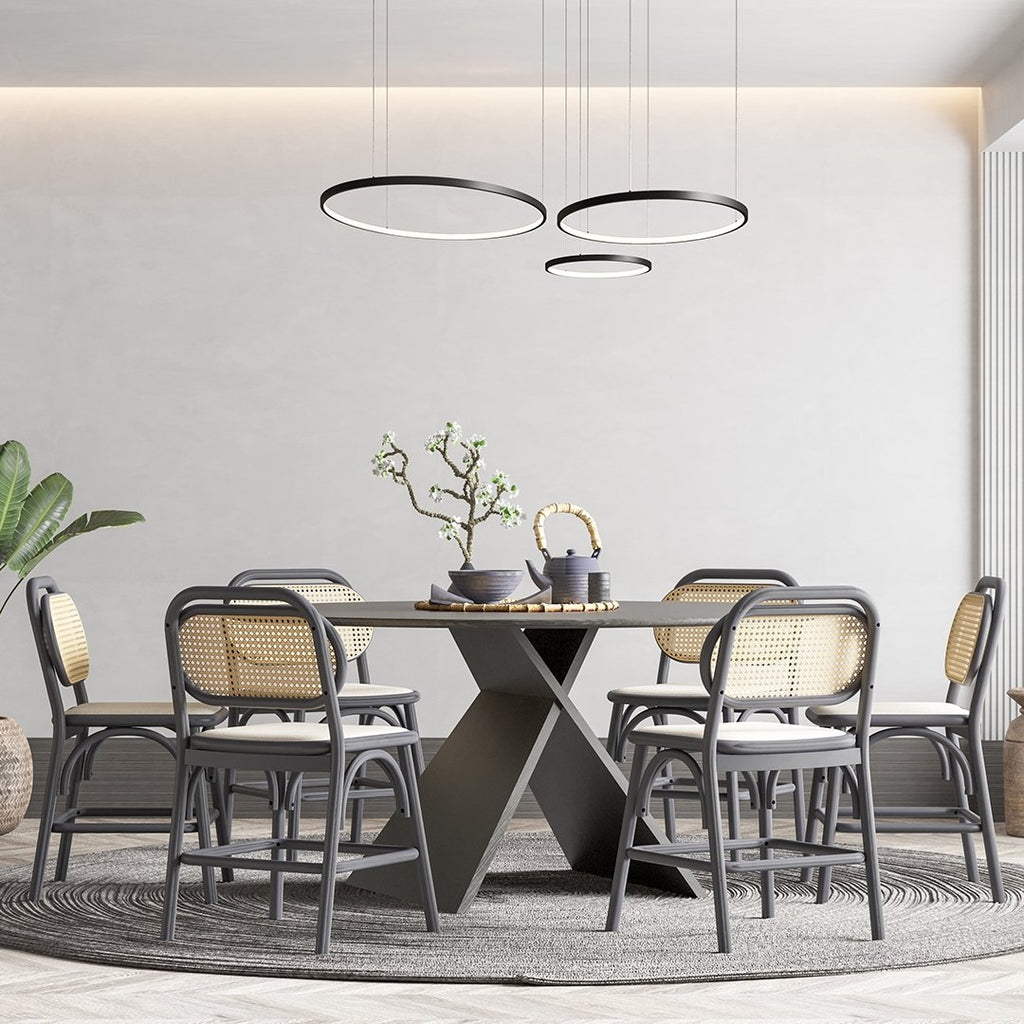 Lampa wisząca LumaRing z pilotem LED do domu