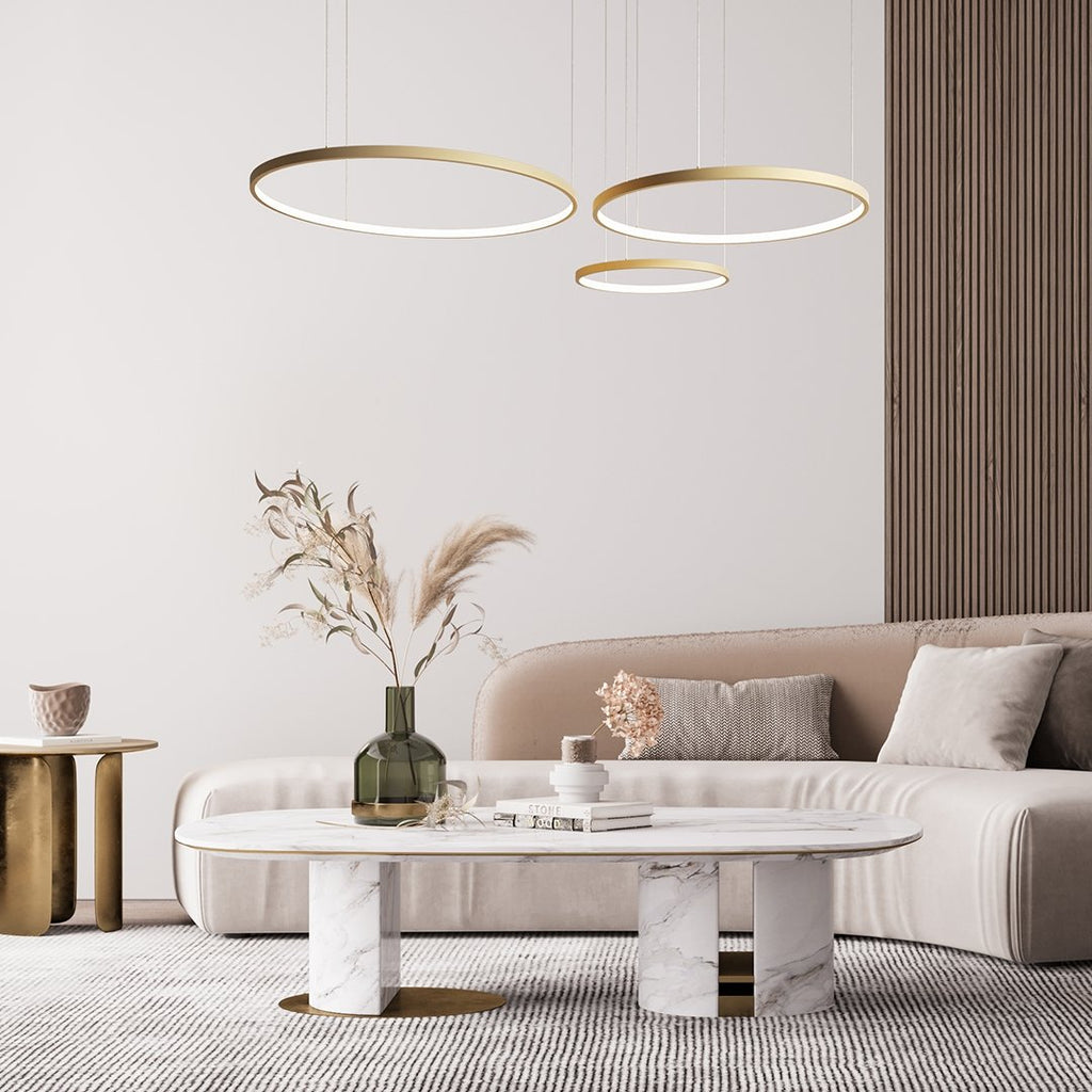 Lampa wisząca LumaRing z pilotem LED do domu