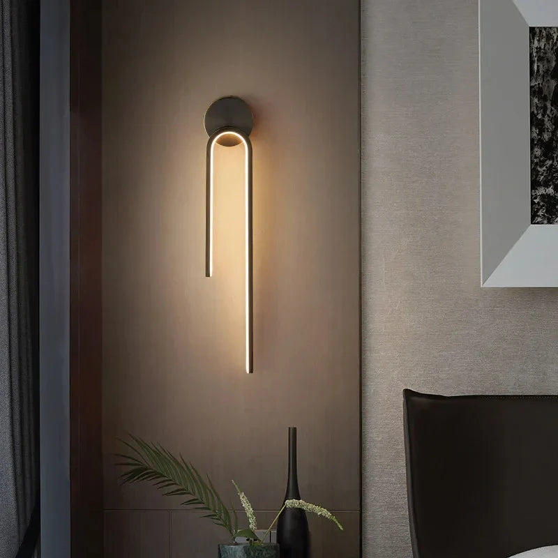 NovaLuma Premium LED Wall Sconce for Modern Interiors, Elegant Warm Glow