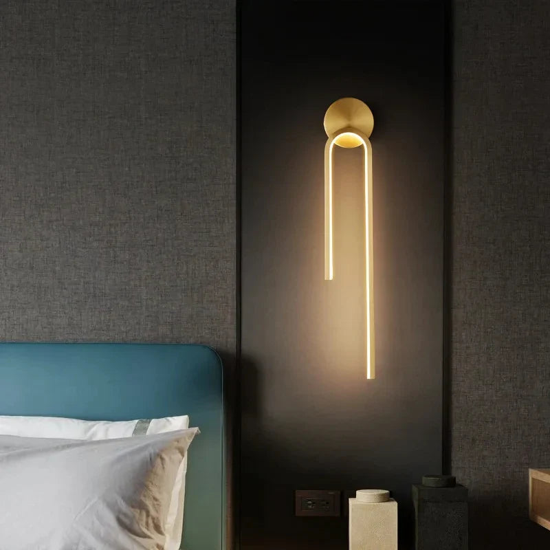 NovaLuma Premium LED Wall Sconce for Modern Interiors, Elegant Warm Glow