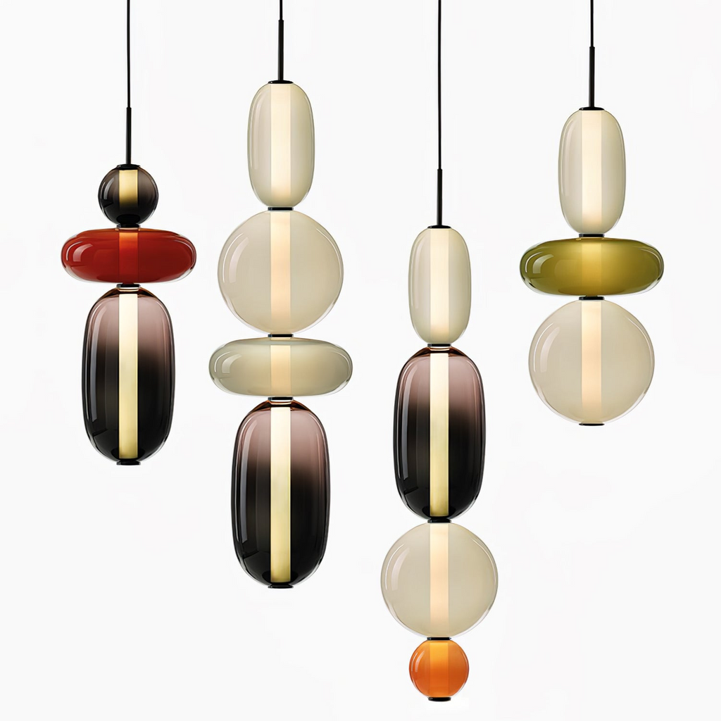 CandyGlow sukkerglass hængelampe til moderne rum