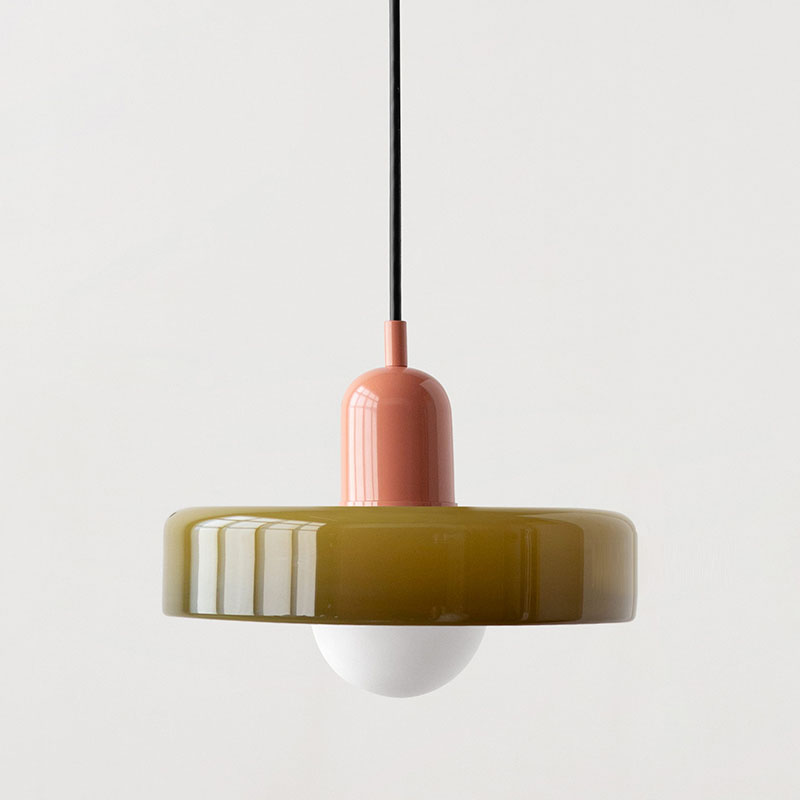 Bauhaus Colored Glass Pendant Light For Modern Homes