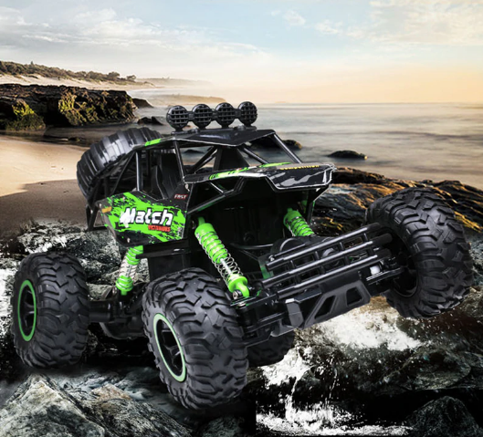 Zdalnie sterowany monster truck 4x4 Rock Crawler do zabawy na zewnątrz